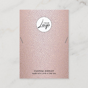 Modern Logo Necklace Bracelet Display Card