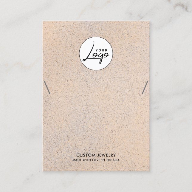 Modern Logo Necklace Bracelet Display Card (Front)