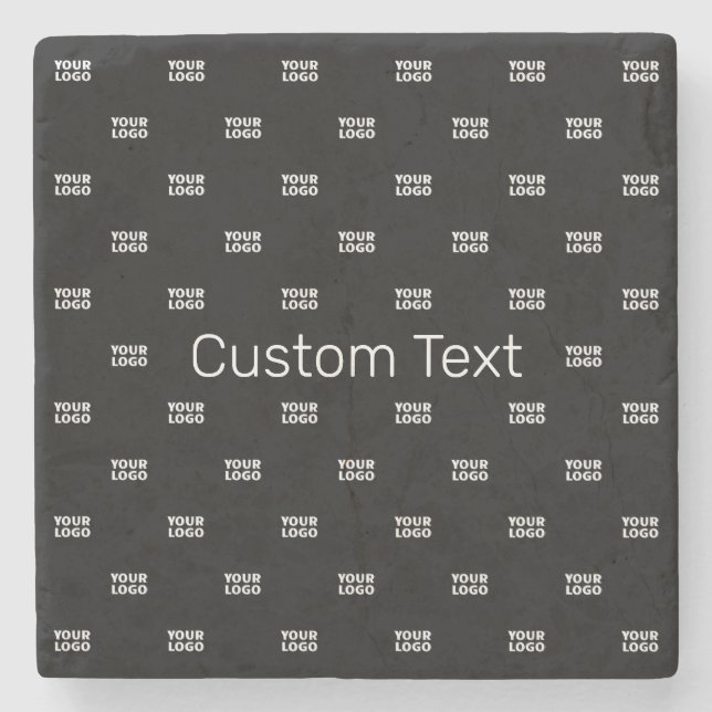 Modern Logo or Design Pattern with Any Image  Stone Coaster (Front)