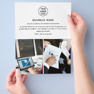 Modern Logo Photo Professional Business Flyer