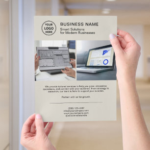 Modern Logo Photo Professional Business Flyer