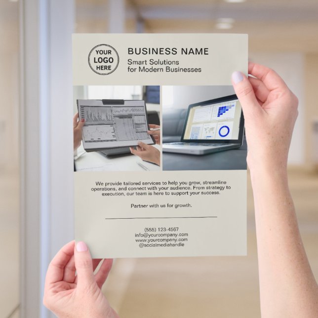 Modern Logo Photo Professional Business Flyer (Modern Logo Photo Professional Business Flyer)