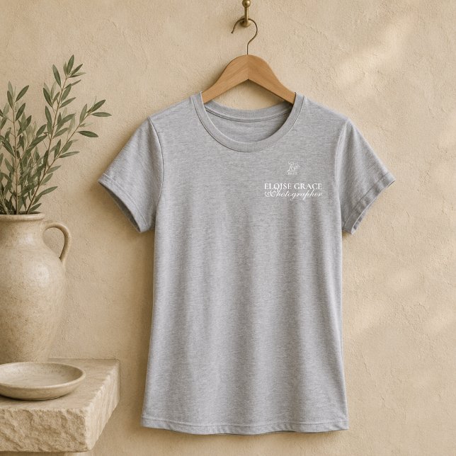 Modern Logo Photographer Script Business Tri-Blend Shirt (Modern Logo Photographer Script Business Tri-Blend Shirt
)
