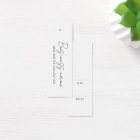 Modern Logo Product Price Hang Tag Card
