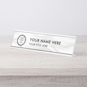 Modern Logo Professional Business Name Plate