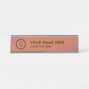 Modern Logo Professional Business Name Plate