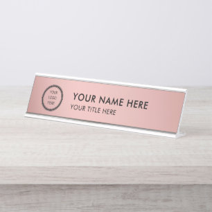 Modern Logo Professional Business Name Plate
