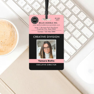 Modern Logo, QR Company Badge ID Badge