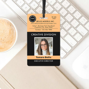 Modern Logo, QR Company Badge ID Badge