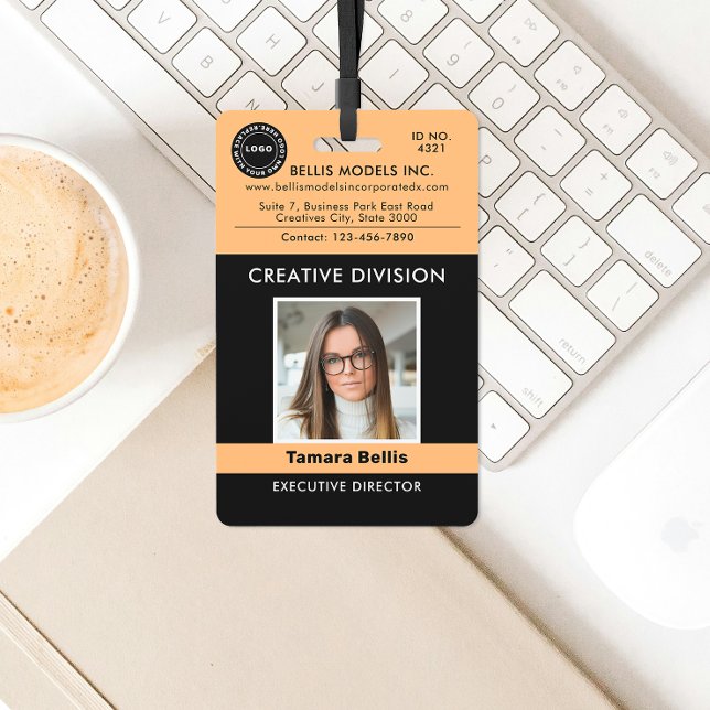 Modern Logo, QR Company Badge ID Badge (Creator Uploaded)