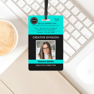 Modern Logo, QR Company Badge ID Badge