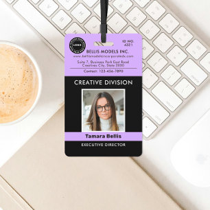 Modern Logo, QR Company Badge ID Badge