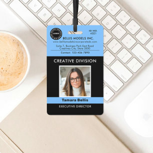 Modern Logo, QR Company Badge ID Badge