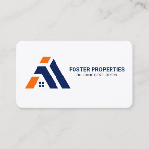 Modern Logo Realtor Home Properties Business Card