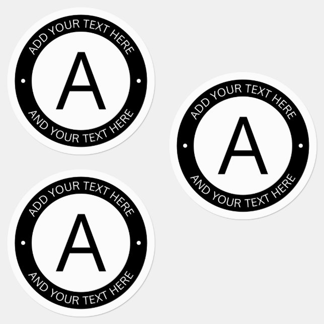 Modern Logo Style Monogram | Black & White (Group)