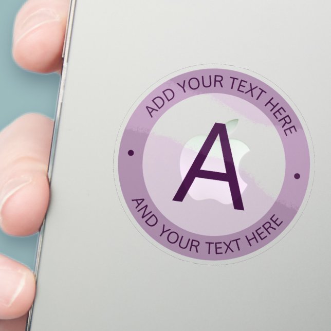 Modern Logo Style Monogram | Purple Transparent (Creator Uploaded)