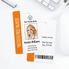 Modern Logo Template Employee Photo Name Nurse ID
