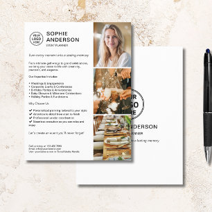 Modern Logo White Event Planner Promotional  Flyer