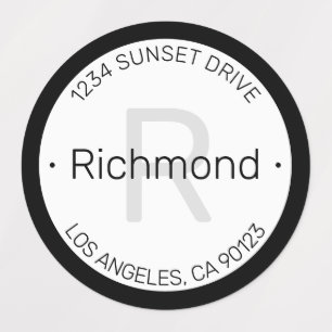 Modern look Black Grey Address Waterproof