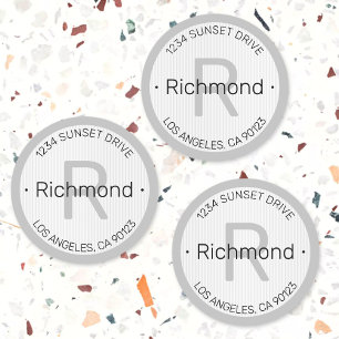 Modern look Return Address or other info