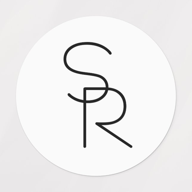 Modern Looking Overlapping Initials (Design 1)