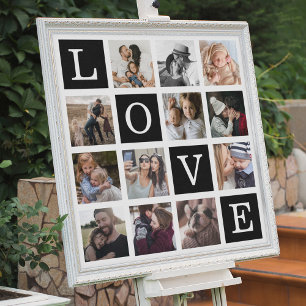 Modern Love 12 Photo Collage Poster