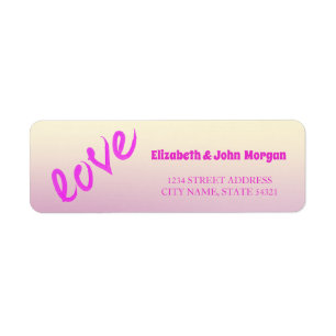 Modern Love  Address Label