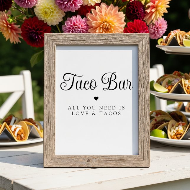 Modern Love and Tacos Bridal Fiesta Sign (Creator Uploaded)