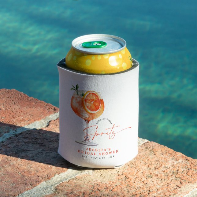 Modern Love At First Spritz Bridal Shower  Can Cooler (In Situ Pool)