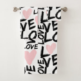Modern Love Bath Towel Set
