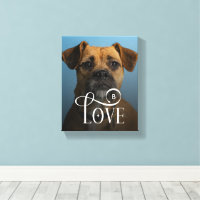 Modern Love Custom Boxer Dog Pets Photo Monogram