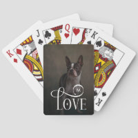 Modern Love Custom Dog Pets Photo Monogram