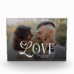 Modern Love Custom Wedding Photo Couples Monogram<br><div class="desc">Celebrate your love story with this Modern Love Custom Wedding Photo Couples Monogram Print — a timeless keepsake designed to turn your favorite moment into elegant home décor. Featuring your chosen photo paired with a clean, contemporary monogram, this personalized artwork makes the perfect gift for weddings, engagements, anniversaries, or a...</div>