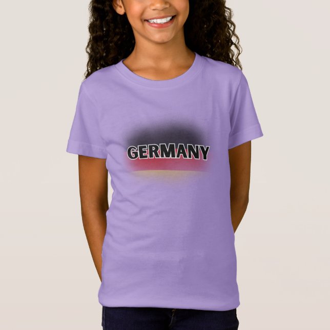 Modern Love Germany Flag Europe Souvenir  T-Shirt (Front)