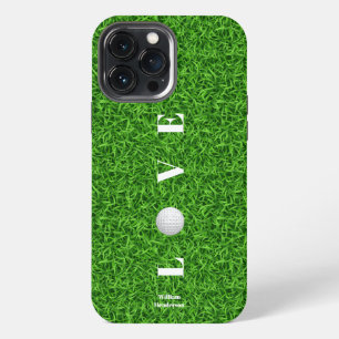 Modern Love Golf Monogram Father's Day Golf Dad iPhone 13 Pro Max Case