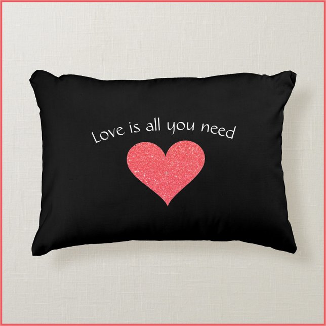 Modern Love is All You Need Heart Decorative Cushion (Creator Uploaded)