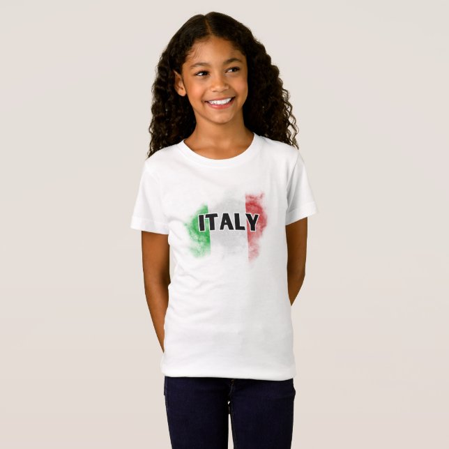 Modern Love Italy Flag Rome Souvenir  T-Shirt (Front Full)