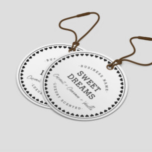 Modern Love Pattern Packaging Hang Tags