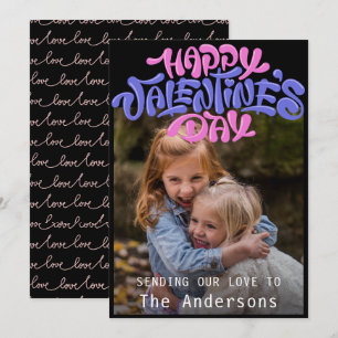 Modern Love Photo Happy Valentine's Day Holiday Card