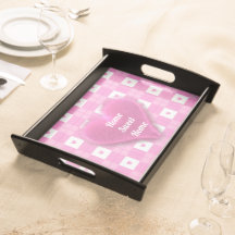 Modern Love Plaid Pink Heart Collection