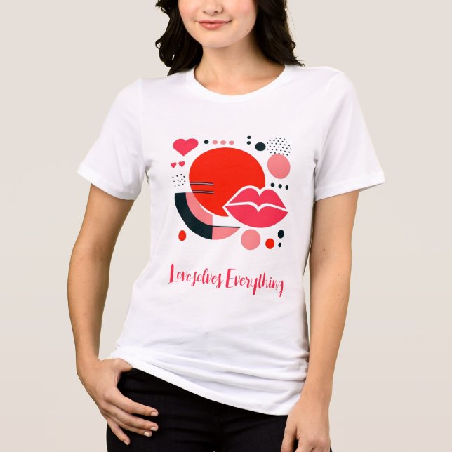 Modern Love Pop Art Tri-Blend Shirt (Front)