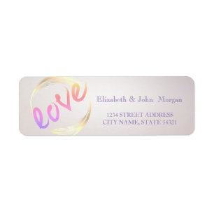 Modern Love Script  Address Label