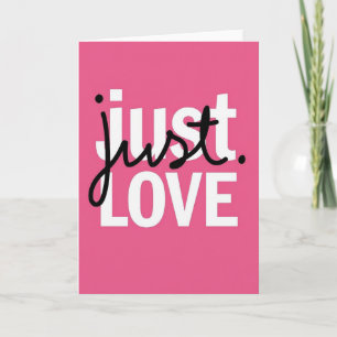 Modern Love Typography Card