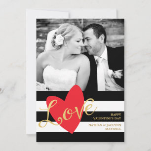 Modern Love Valentine's Day Photo Card