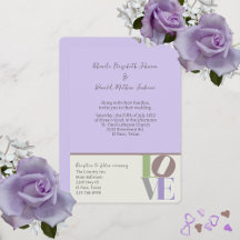 Modern LOVE Wedding Invitation