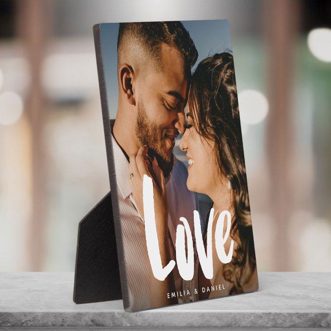 Modern Love Wedding Simple Calligraphy Family Plaque (Creator Uploaded)