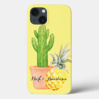 Modern Love Yellow Pineapple and Cactus