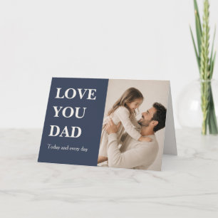 Modern Love You Dad Photo Card - Father's day