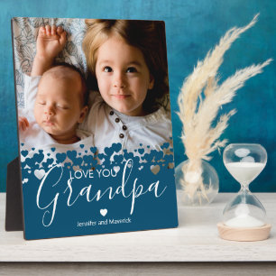 Modern Love You Grandpa Photo Plaque