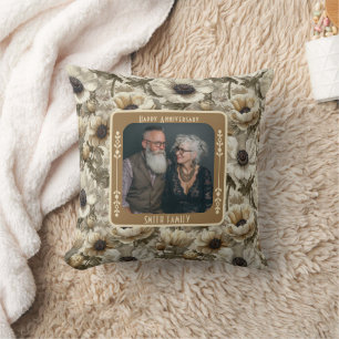 Modern Lovebird Relationship Throw Pillow